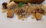 Crumble poires et foie gras