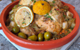 Tajine de volaille au citron confit, boulgour