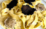 Tagliatelles de la mer à l'huile de truffes