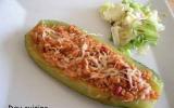 Courgettes farcies aux blancs de poulet