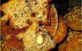 Muffin au raisin, noix et amandes