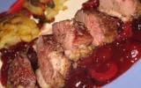 Magret de canard et sa sauce cerise