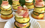 Mini cakes courgettes, jambon et chèvre