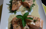 Filets de saumon aux 2 sauces