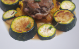 Timbale d'agneau aux courgettes