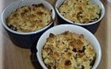 Crumble chocolat abricots