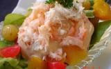 Salade de crabe exotique