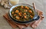 Lentilles aux carottes, patates douces et gingembre