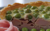 Quiche jambon et petits pois