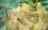 Risotto aux champignons frais et petits pois