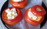 Petits feuilletés ronds à la tomate et au chèvre