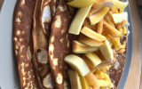 Crêpes banane ou pommes amandes