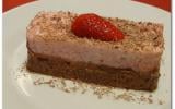 Duo de mousses chocolat-fraise