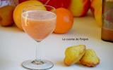 Jus d'orange, pamplemousse, kiwi et sirop d'amour