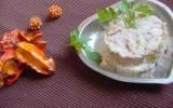 Rillettes de poireau et crabe au noix