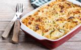 Gratin de courgettes aux lardons
