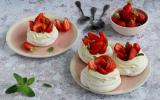 Mini pavlovas aux Fraises du Périgord IGP