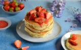 Pancakes aux fraises