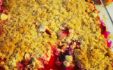 Crumble aux fruits rouges savoureux