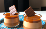 Mousse duo chocolat caramel