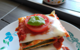 Lasagnes tomate mozzarella et pesto