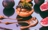 Profiteroles au foie gras et compotée de figues