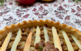 Tarte aux pommes et boudin blanc