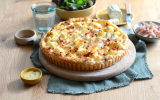 Tarte de chou-fleur aux allumettes et au fromage