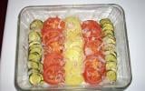 Gratin de courgettes, tomates et pommes de terre