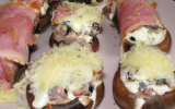 Champignons farcis boursin-jambon de parme