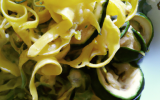 Tagliatelles aux courgettes citronnées