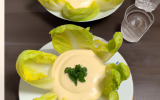 Crème d'endives en île flottante