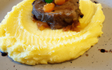 Parmentier de filet de lièvre à la royale de purées