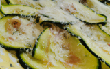 Carpaccio de courgettes au parmesan