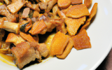 Rôti de porc aux girolles