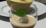 Mousse de melon et sa gelée de porto