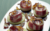 Oignons farcis au foie et au bacon