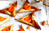 Triangles feuilletés amandes-abricots