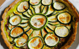 Tarte aux courgettes et au fromage de brebis