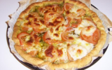 Tarte tomates, pesto, mozzarella