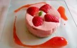 Entremet fraise basilic ! car enfin il fait beau et les fraises sont la!