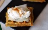 Gaufrettes Fromage de Brebis et Chantilly au piment d'Espelette