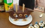 gâteau d'anniversaire sur le thème des pirates