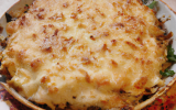 Gratin d'Ambert en croûte de lard paysan