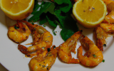 Crevettes au citron et aux herbes