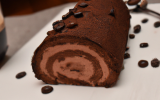 Bûche tout chocolat et saveur café sans lait