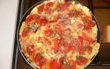 Omelette aux tomates-cerises et échalotes