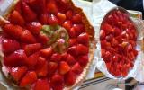 Tarte sablée aux fraises et aux kiwis