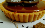 Tartelette chocolat, caramel sur fond de spéculoos