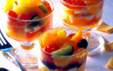 Verrine de fruits à la faisselle